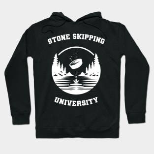 Stone Skipping University Stone Skipping Skimming Hoodie